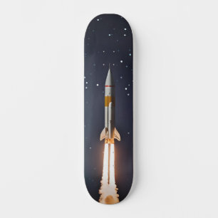 Tabla de Skate Cohete Viajando por el Espacio