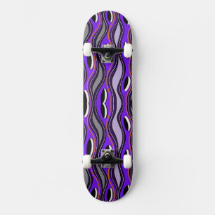 Tabla de skate con ojos psicodélicos