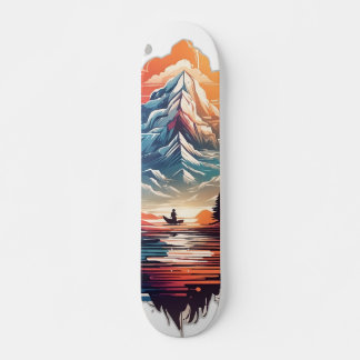 Tabla de Skate con Paisaje Artístico Montañés