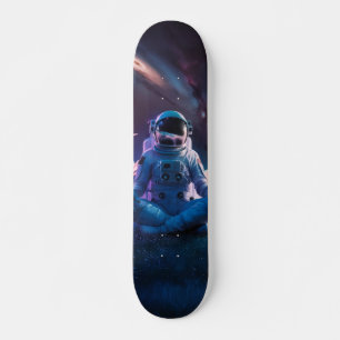 Tabla de Skate Cosmonauta Sentado en un Planeta