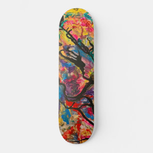 Tabla de skate de arte moderno - Árbol de lucha