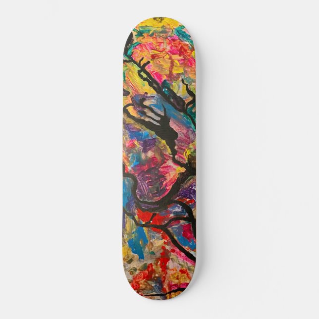 Tabla de skate de arte moderno - Árbol de lucha (Anverso)
