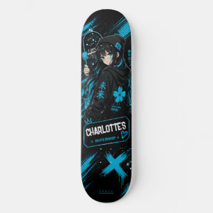 Tabla de skate de cian de anime personalizada
