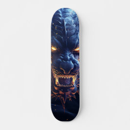 Tabla de Skate Demoníaco dragón azul