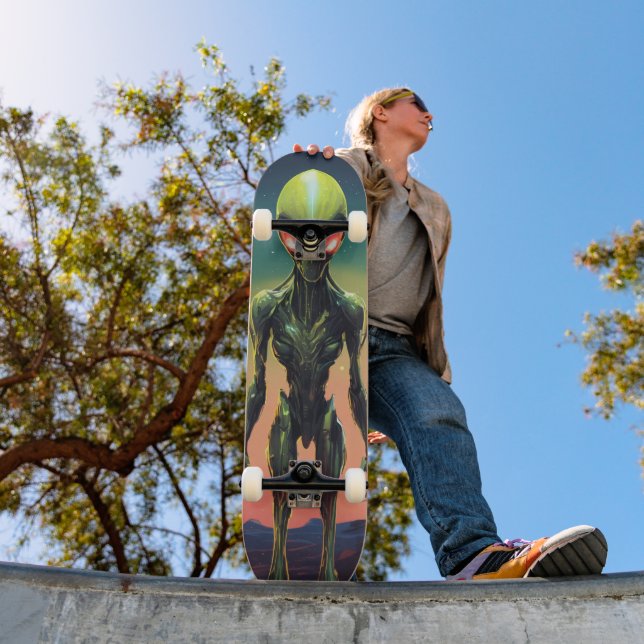 Tabla de Skate Extraterrestre Marciano (Exterior 1)