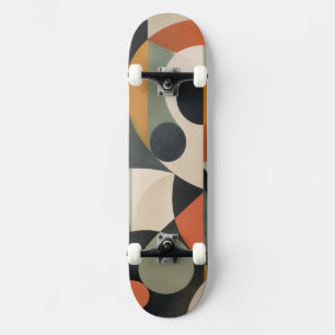 Tabla de skate geométrica moderna y Trucks/Ruedas