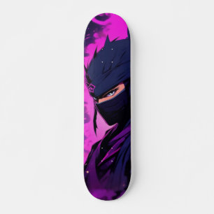 Tabla De Skate Guerrero Ninja Con Su Atuendo