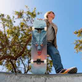 Tabla de Skate Monstruo Rectil con Cuernos