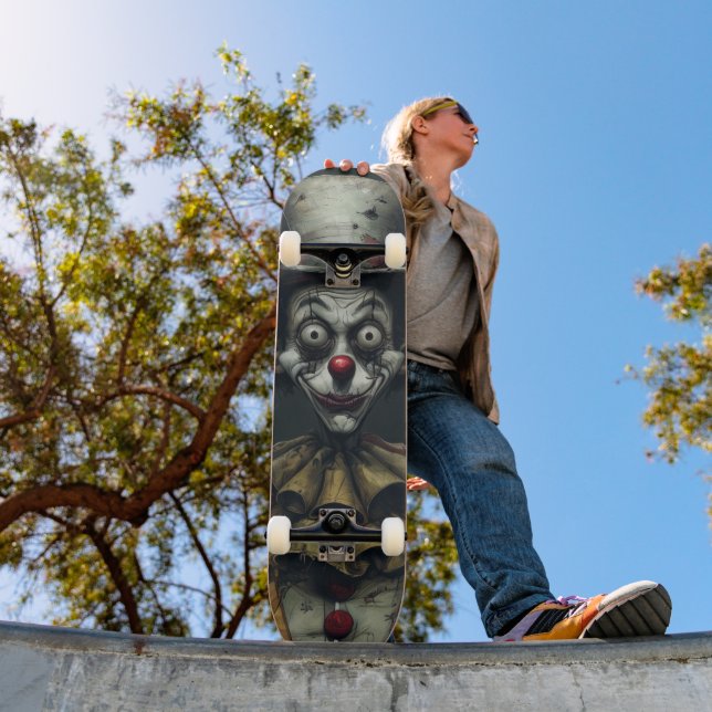 Tabla de Skate Payaso Espeluznante de Miedo (Exterior 1)