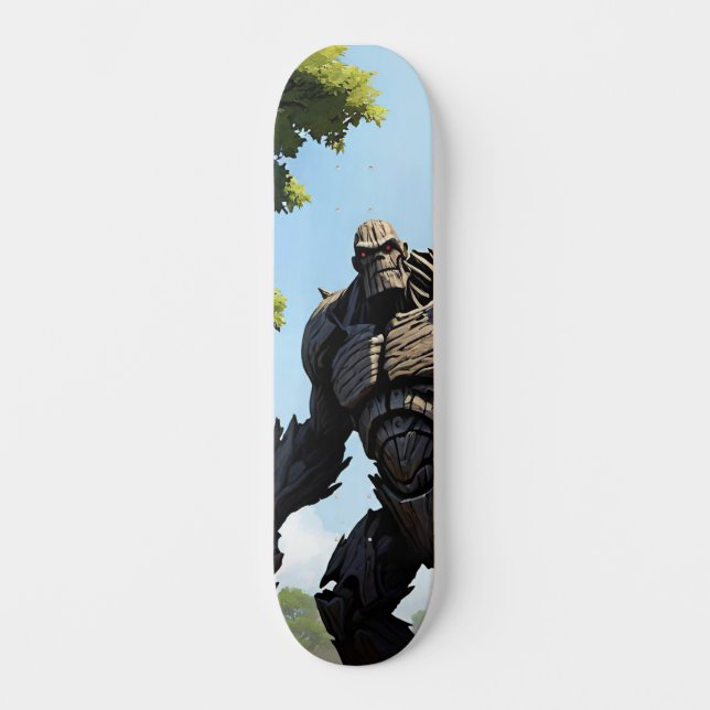Tabla de Skate Poderoso Monstruo Gigante (Anverso)