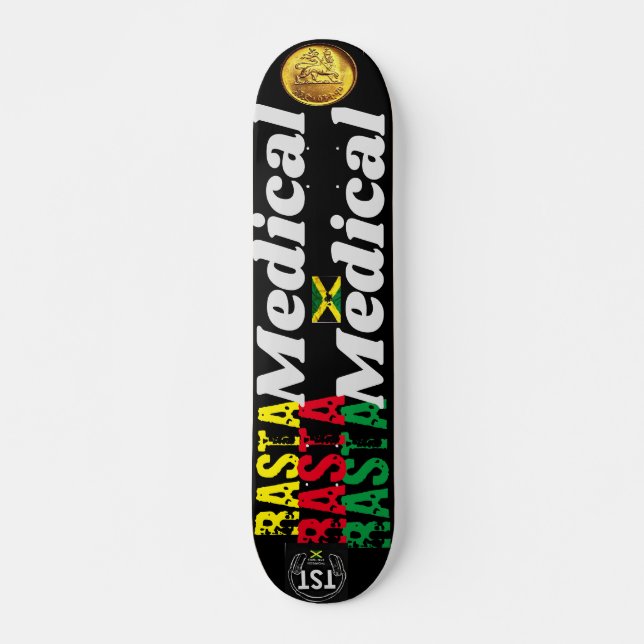 Tabla de skate RASTA MEDICAL JMT 7 3/4" (Anverso )