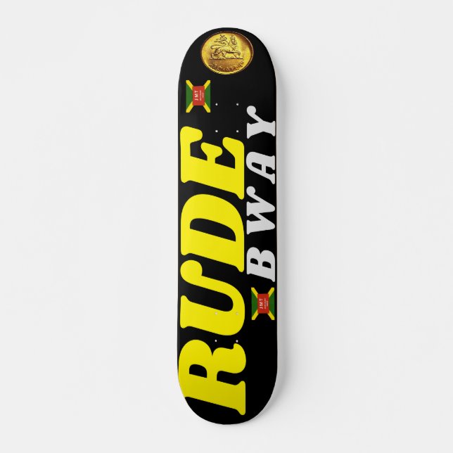 Tabla de skate RUDE BWAY  7 3/4" (Anverso )