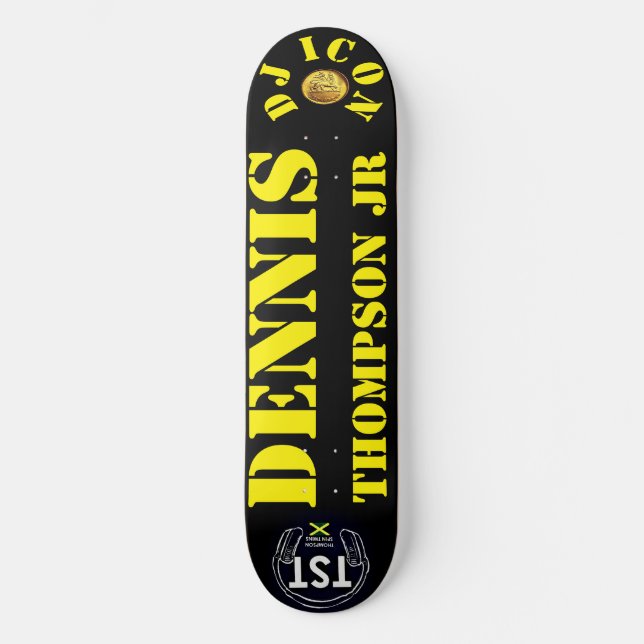 Tabla de Skateboard de 8 1/2" DJ ICON DENNIS THOMP (Anverso)