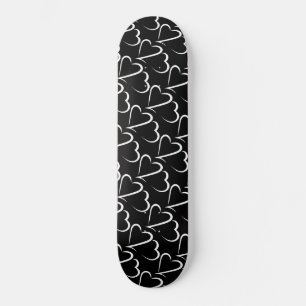 tabla de skateboard Heart 23™ negra y blanca