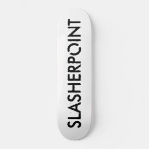 Tabla de skateboard SLASHERPOINT™ de marca negra y