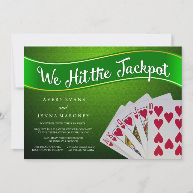 Tabla de tarjetas Jackpot Las Vegas (Anverso)
