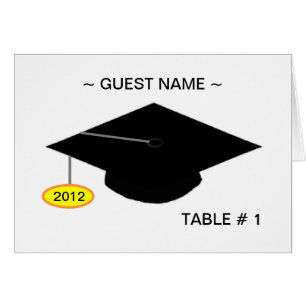 Tabla del graduado # tarjeta del lugar