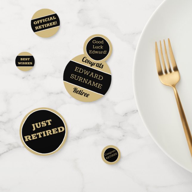 Tabla Fiesta de jubilaciones festivas Confetti (Grupo)