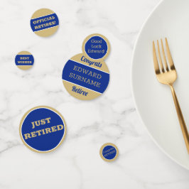 Tabla Fiesta de jubilaciones festivas Confetti