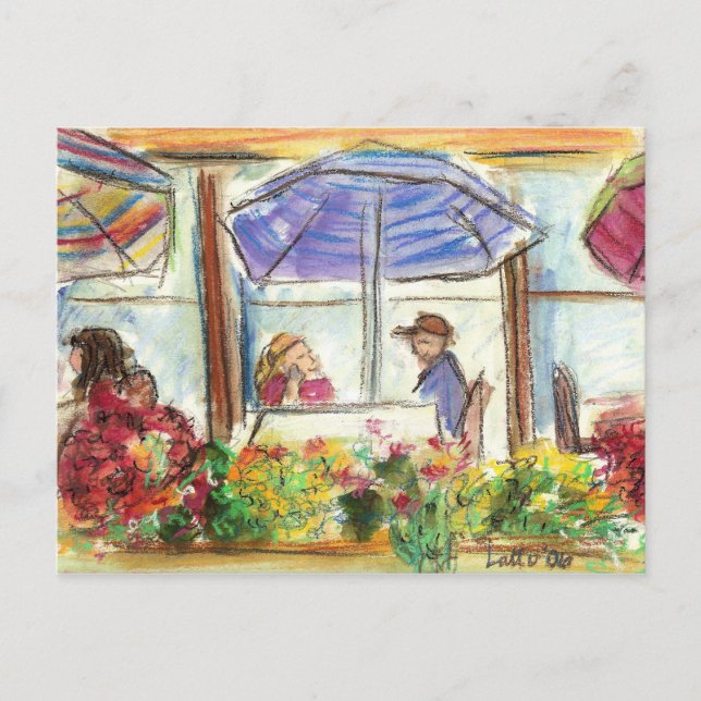 Tabla para dos postales (Pike Place Seattle) (Anverso)