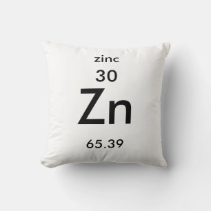 Tabla periódica 30 Almohada de zinc