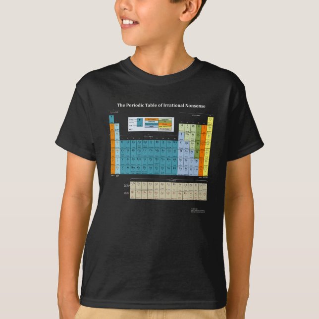 Tabla Periódica De La Camiseta Oscura Sin Sentido (Anverso)
