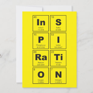 Tabla química periódica de elementos: InSPIRaTiON