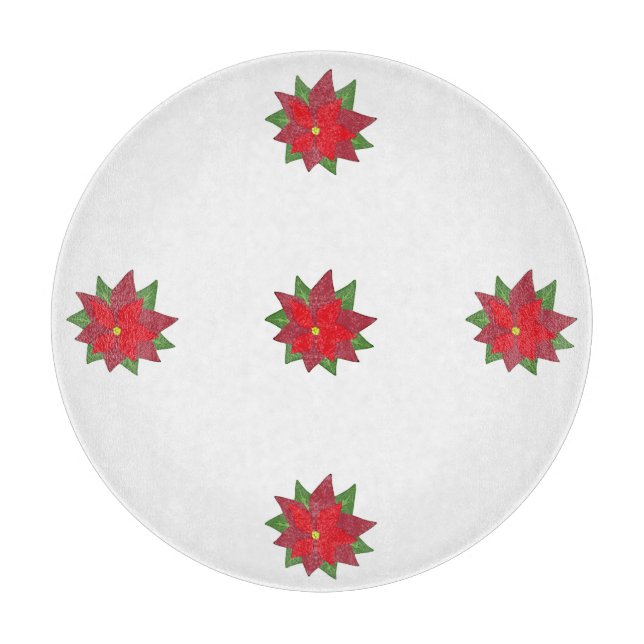 Tabla redonda para cortar pastel de Navidad (Anverso)