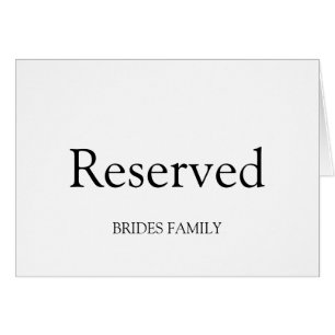 Tabla reservada
