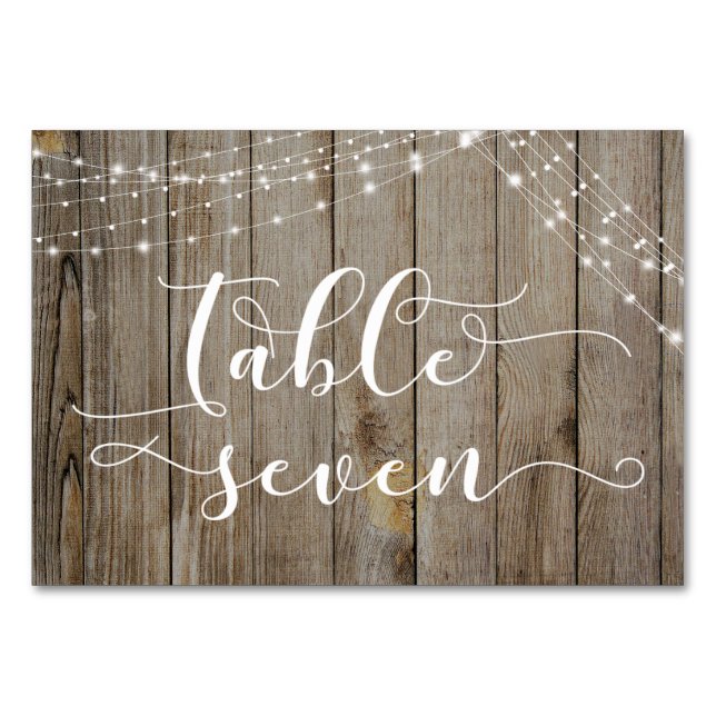 Tabla Siete Tarjeta de Madera y Cadenas Ligeras Cl (Reverso)