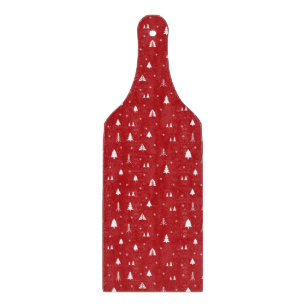 Tablas de cortar árboles de Navidad y copos de nie