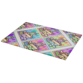 Tablas de cortar de vidrio HOT DOG Pop Art