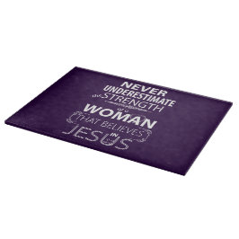 Tablas de cortar de vidrio para mujeres cristianas