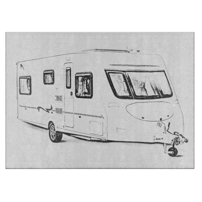 Tablas de cortar del diseño de la "caravana" (Anverso)