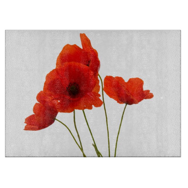 Tablas de cortar del diseño de las "amapolas" (Anverso)