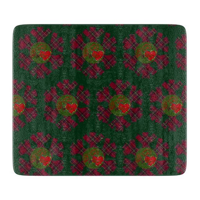 Tablas de cortar Plaid Snowflake (Anverso)
