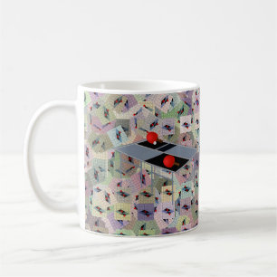 Tablas de ping pong, tazas de café