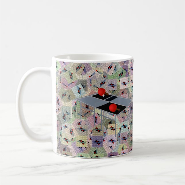 Tablas de ping pong, tazas de café (Izquierda)