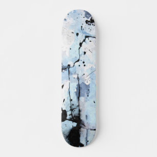 Tablas de skate abstracto grunge azul hielo