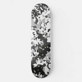 Tablas de skate Camo Blancas Negras Grises