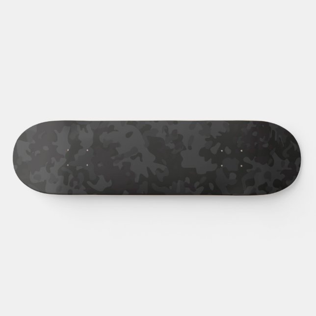 Tablas de Skate Camuflaje Gris Oscuro Negro (Horz)