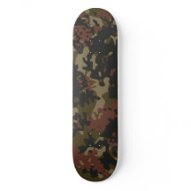 Tablas de Skate Camuflaje Verde Marrón Negro Beige