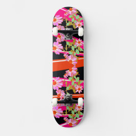 Tablas de skate con energía floral
