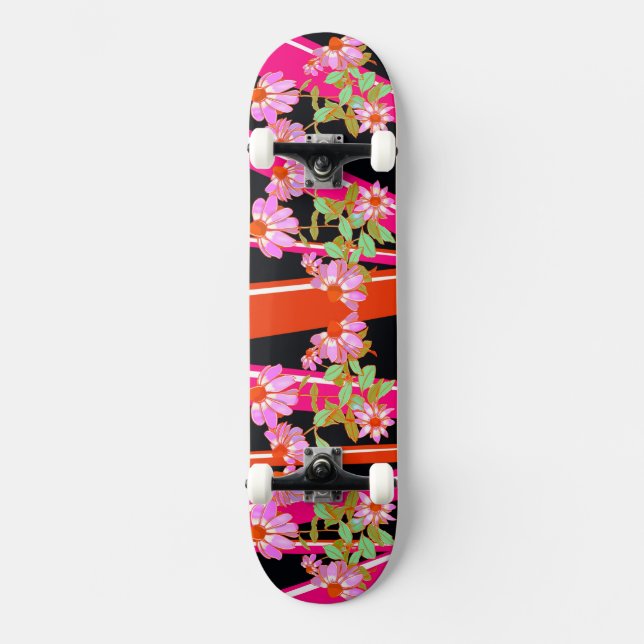 Tablas de skate con energía floral (Anverso)