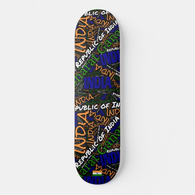 Tablas de skate con nube de palabras del orgullo n (Anverso)