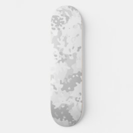 Tablas de skate de camuflaje blanco gris