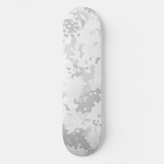 Tablas de skate de camuflaje blanco gris