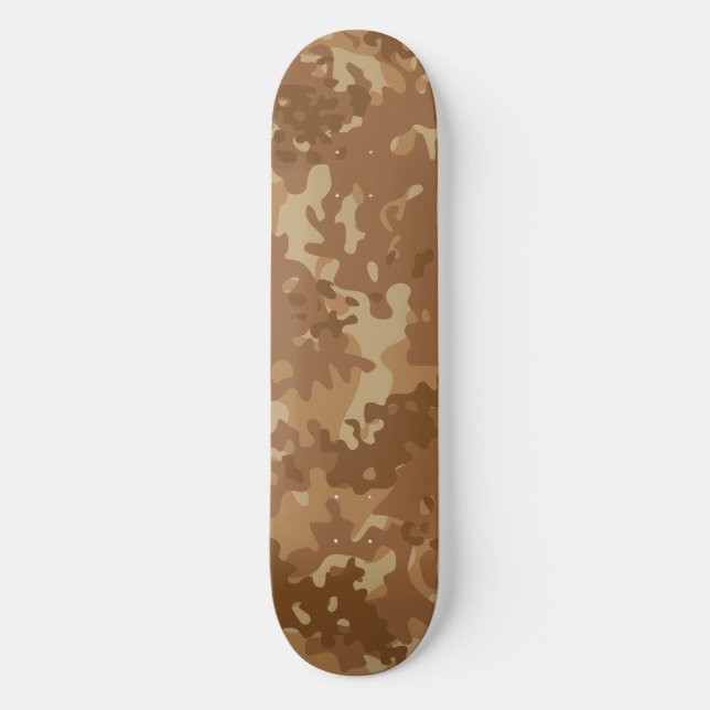 Tablas de skate de camuflaje marrón desierto  (Anverso)