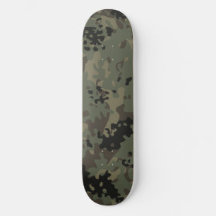 Tablas de skate de camuflaje verde negro marrón