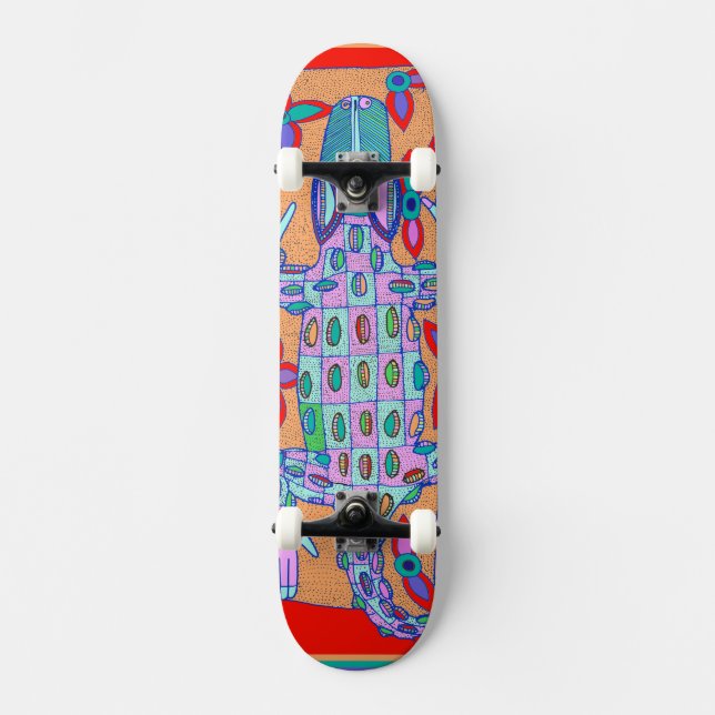 Tablas de skate de deportes extremos de cocodrilo (Anverso)